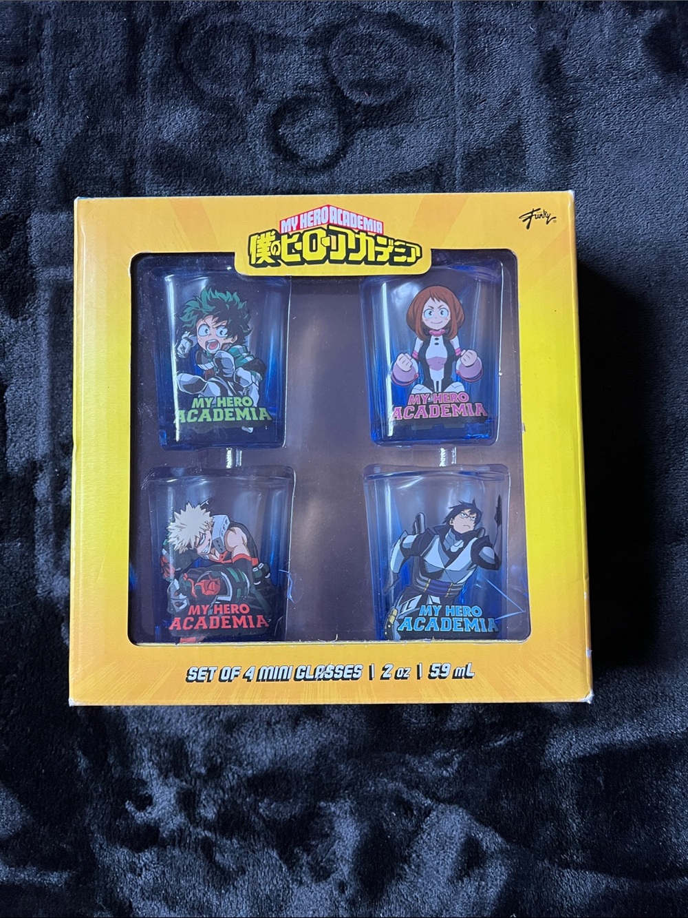 My Hero Academia Blue Mini Shot Glass Set - Set of 4